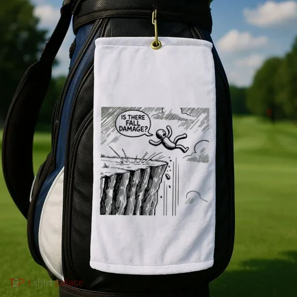 Gravity Test Funny Gamer Is There Fall Damage Golf Towel