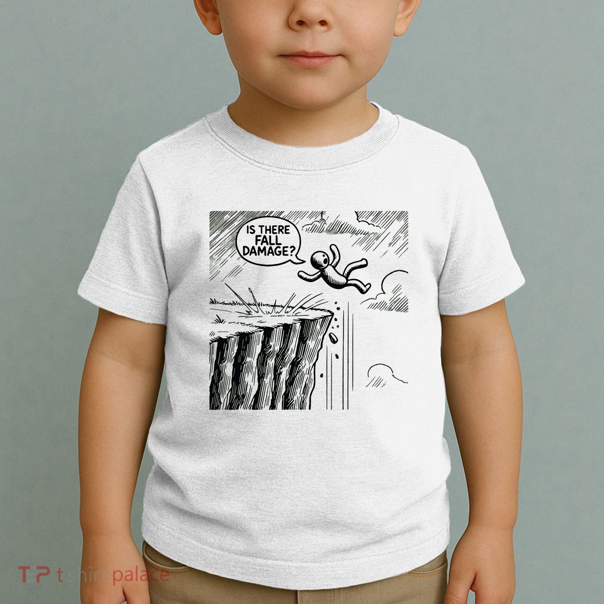 Gravity Test Funny Gamer Is There Fall Damage Toddler T-Shirt