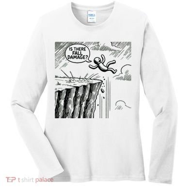 Gravity Test Funny Gamer Is There Fall Damage Women's Long Sleeve Shirt