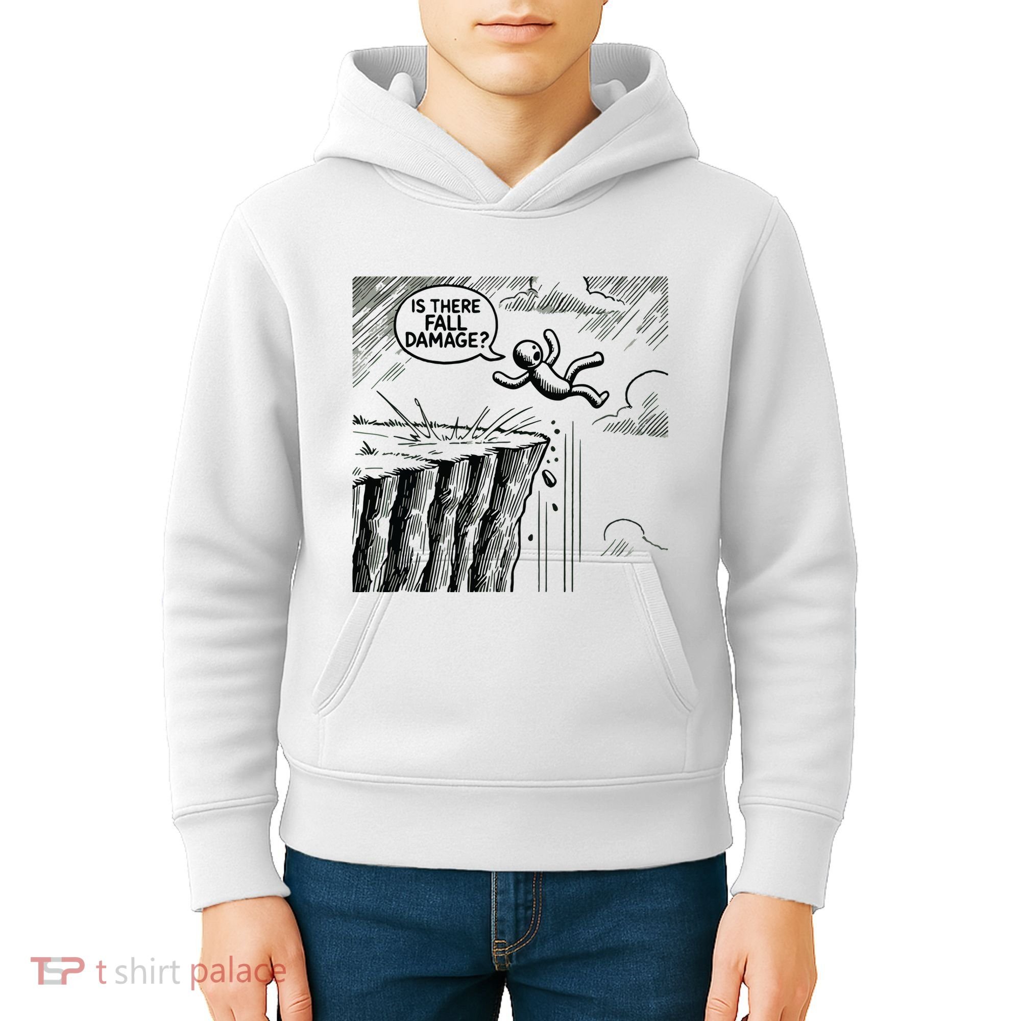 Gravity Test Funny Gamer Is There Fall Damage Kids Hoodie