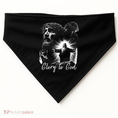 GLORY TO GOD JESUS USA-Made Doggie Bandana