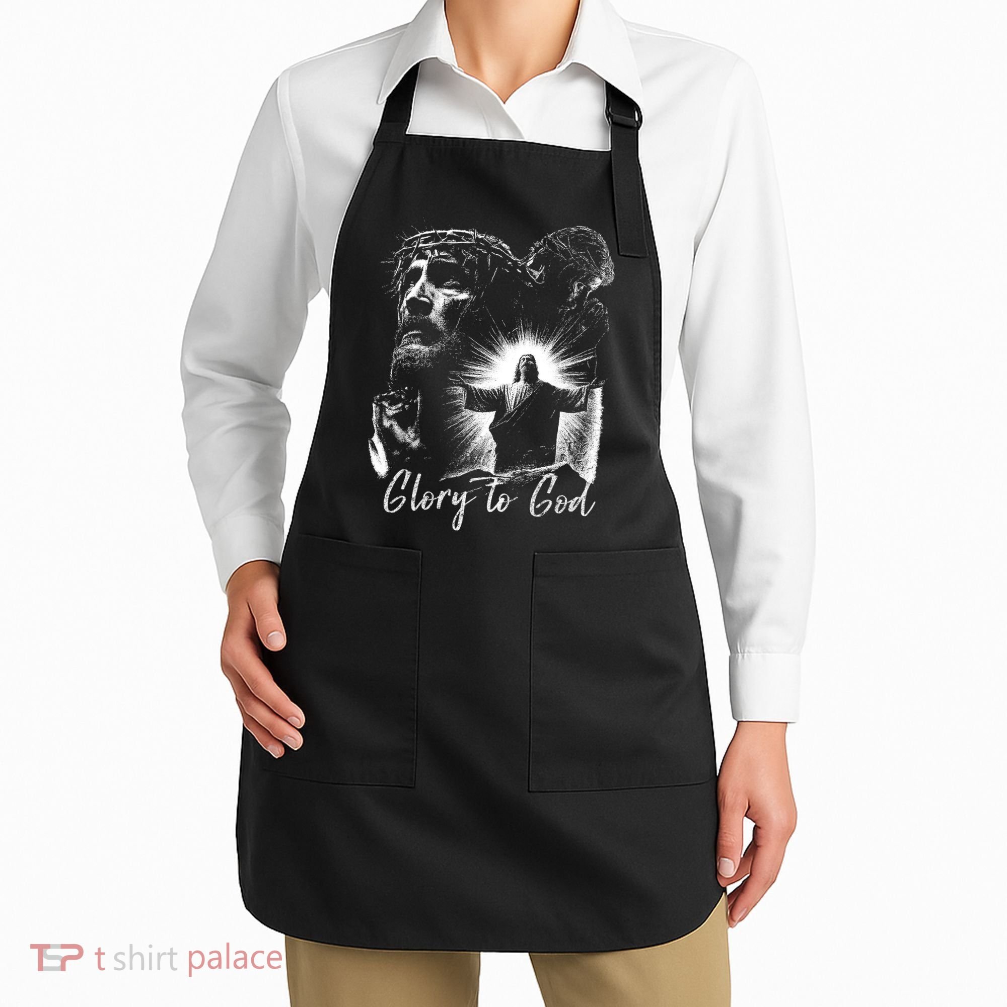 GLORY TO GOD JESUS Apron
