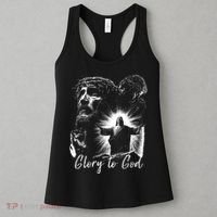 GLORY TO GOD JESUS Women's Tank Top thumb 3
