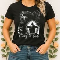 GLORY TO GOD JESUS Women's T-Shirt thumb 2