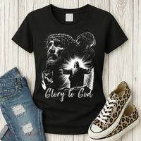 GLORY TO GOD JESUS Women's T-Shirt thumb 3