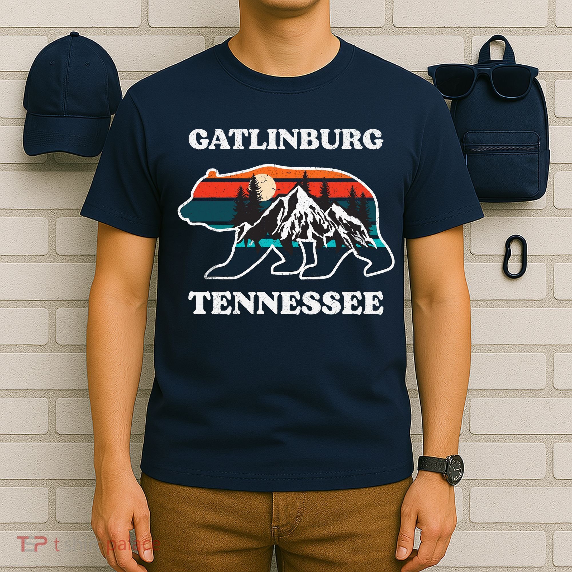 Gatlinburg Tennessee Great Smoky Mountains Bear Souvenir T-Shirt