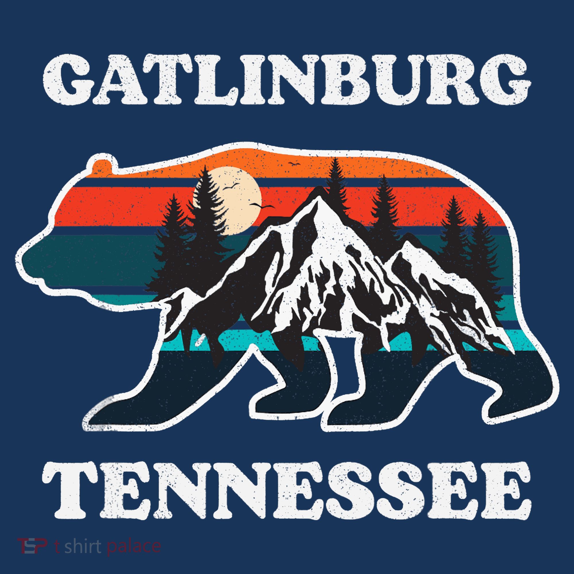 Gatlinburg Tennessee Great Smoky Mountains Bear Souvenir T-Shirt