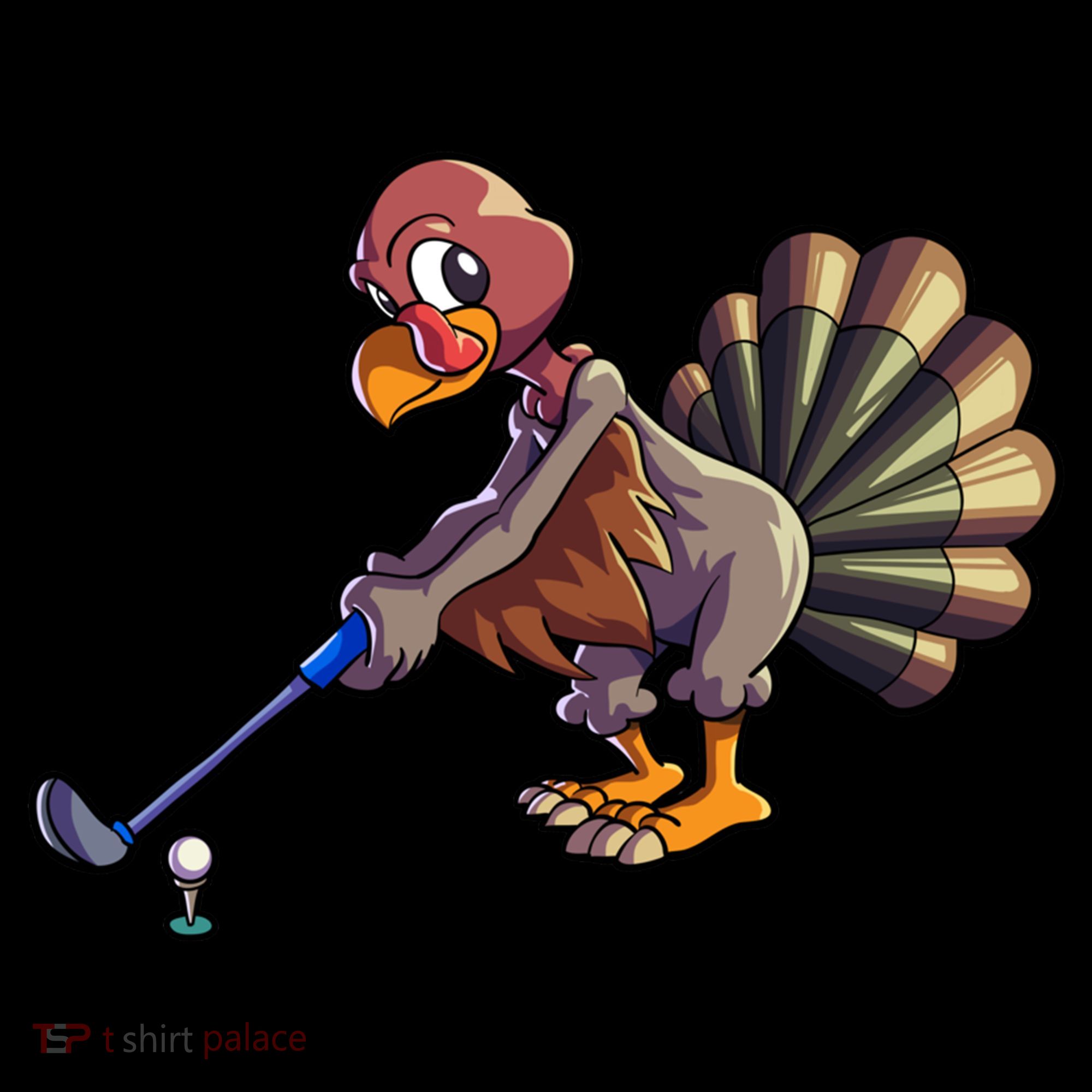 Golfing Turkey Golf Club Funny Thanksgiving Coffee Mug