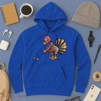 Golfing Turkey Golf Club Funny Thanksgiving Hoodie thumb 3