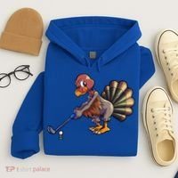 Golfing Turkey Golf Club Funny Thanksgiving Hoodie thumb 4
