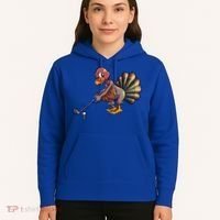 Golfing Turkey Golf Club Funny Thanksgiving Hoodie thumb 5