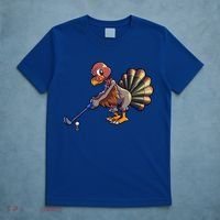 Golfing Turkey Golf Club Funny Thanksgiving T-Shirt thumb 5