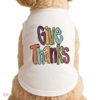 Give Thanks Doggie Tank thumb 0