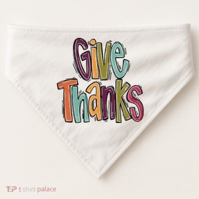 Give Thanks USA-Made Doggie Bandana