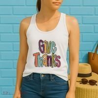 Give Thanks Women's Tank Top thumb 2