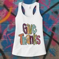 Give Thanks Women's Tank Top thumb 3