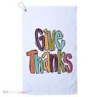 Give Thanks Golf Towel thumb 0