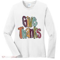 Give Thanks Women's Long Sleeve Shirt thumb 0