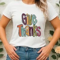 Give Thanks Women's T-Shirt thumb 2