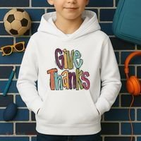 Give Thanks Kids Hoodie thumb 2