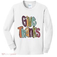 Give Thanks Kids Long Sleeve Shirt thumb 0