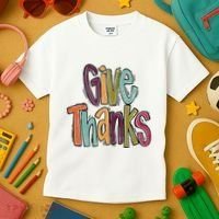 Give Thanks Kids T-Shirt thumb 3