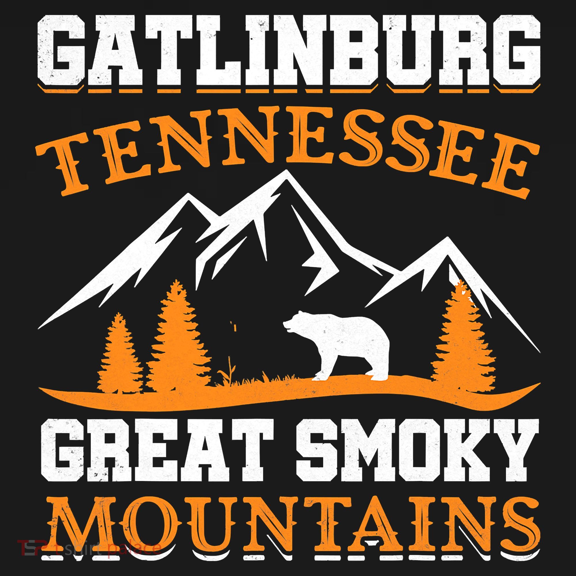 Gatlinburg Tennessee Great Smoky Mountains Souvenirs Bear T-Shirt