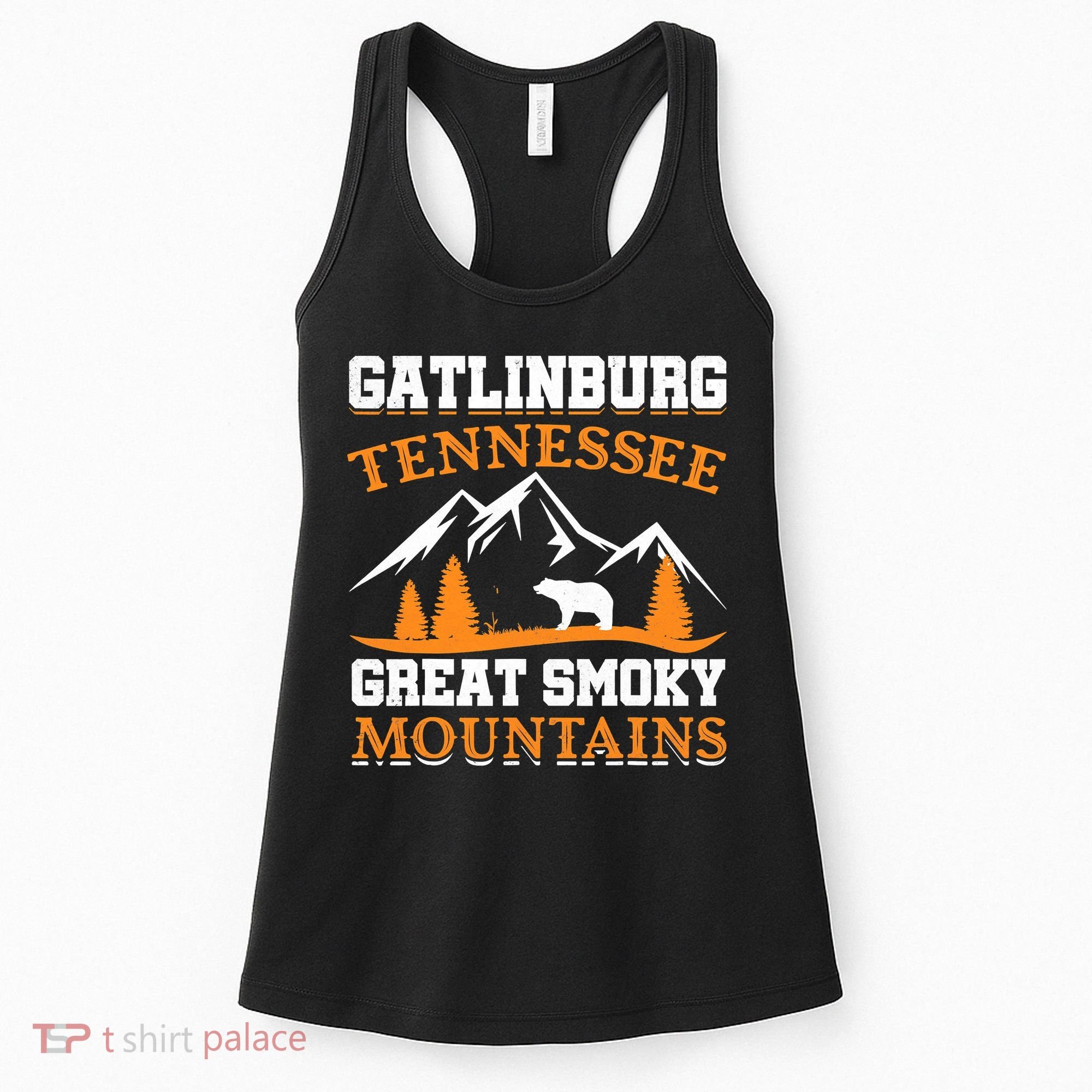 Gatlinburg Tennessee Great Smoky Mountains Souvenirs Bear Women's Tank Top