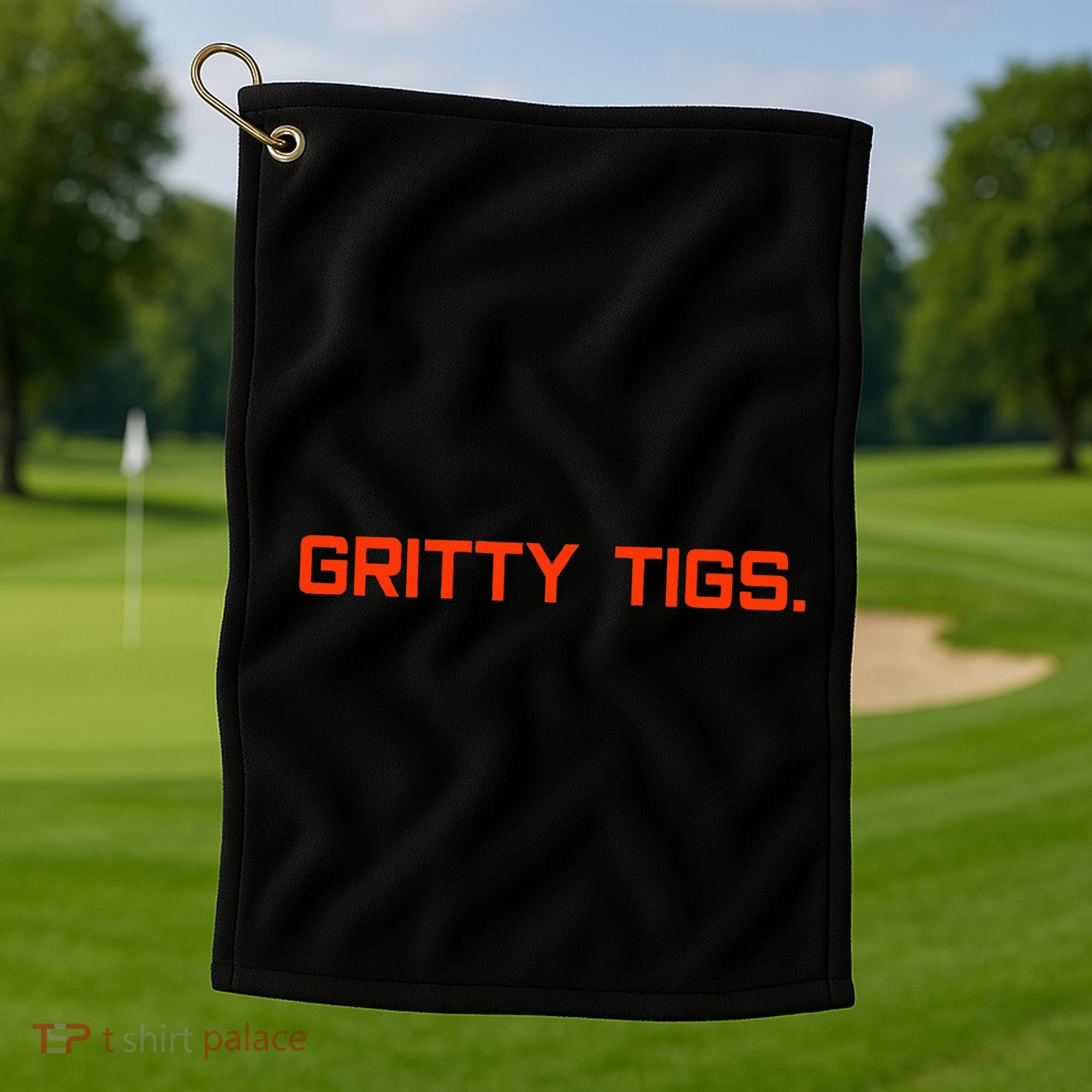 Gritty Tigs Golf Towel