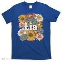 Groovy Tia Grandmother Flowers Tia Grandma Gift T-Shirt thumb 0