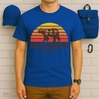 Gatlinburg Tennessee Great Smoky Mountains Bear Retro Sunset Gift T-Shirt thumb 6