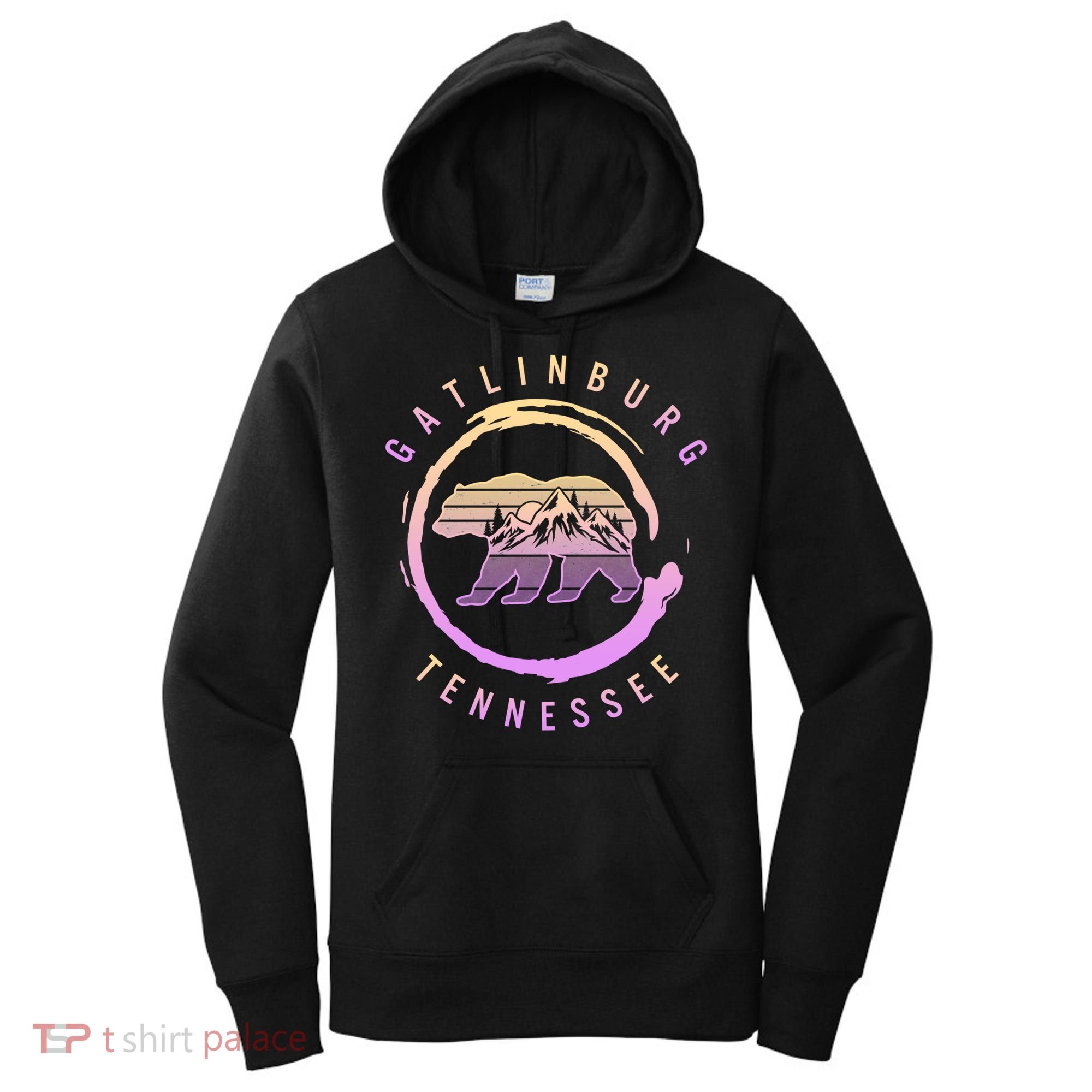 Gatlinburg Tennessee Great Smoky Mountains Bear Souvenir Gift Women's Hoodie