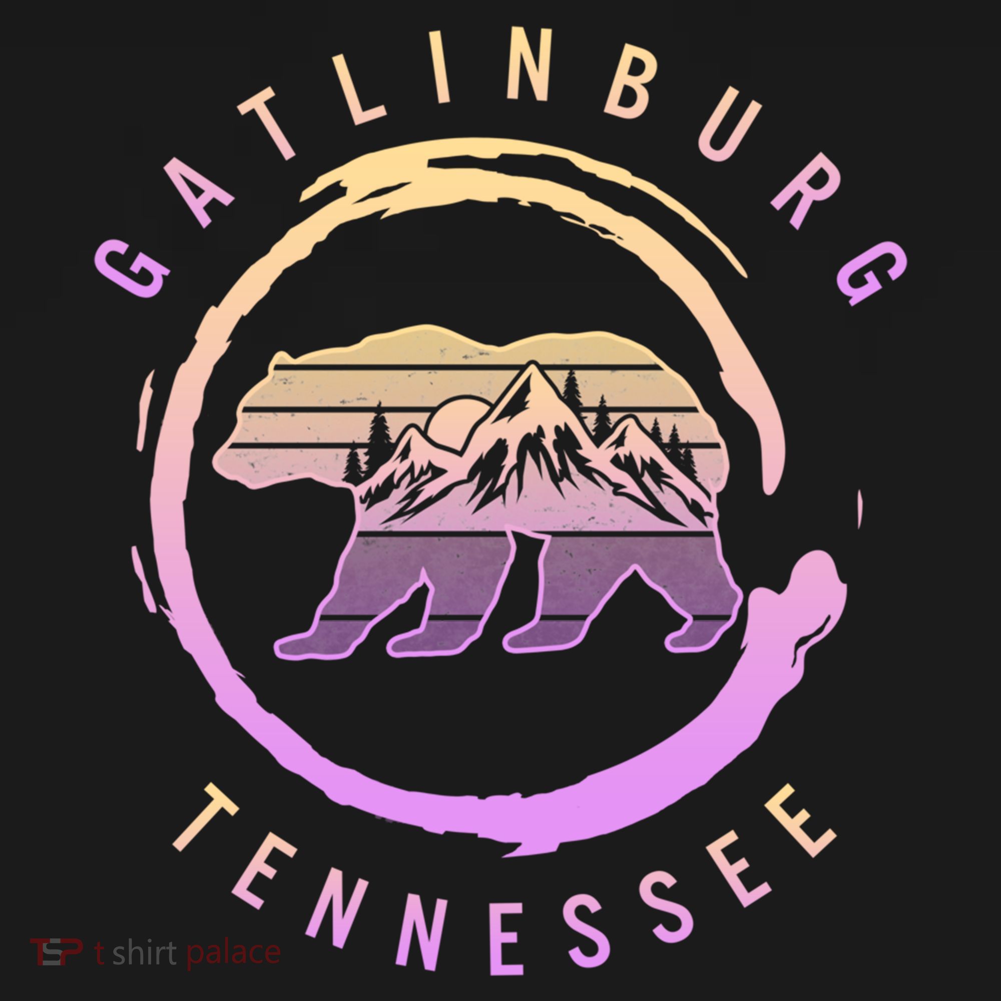 Gatlinburg Tennessee Great Smoky Mountains Bear Souvenir Gift Women's Hoodie