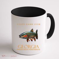 Georgia Territory Game Fish Southern Appalachian Brook Trout Coffee Mug thumb 1