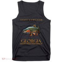 Georgia Territory Game Fish Southern Appalachian Brook Trout Tank Top thumb 0