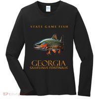 Georgia Territory Game Fish Southern Appalachian Brook Trout Women's Long Sleeve Shirt thumb 0