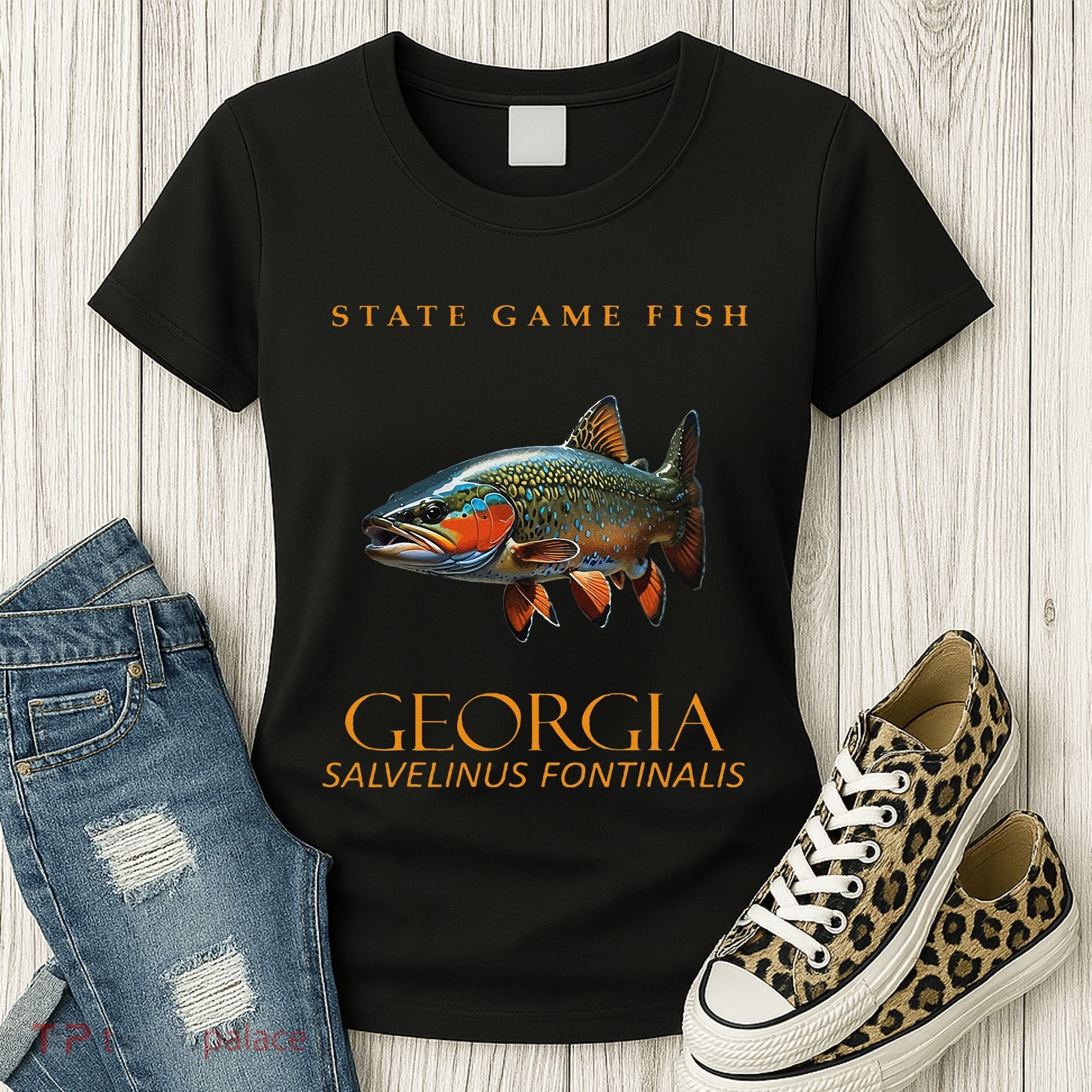 Georgia Territory Game Fish Southern Appalachian Brook Trout Women's T-Shirt