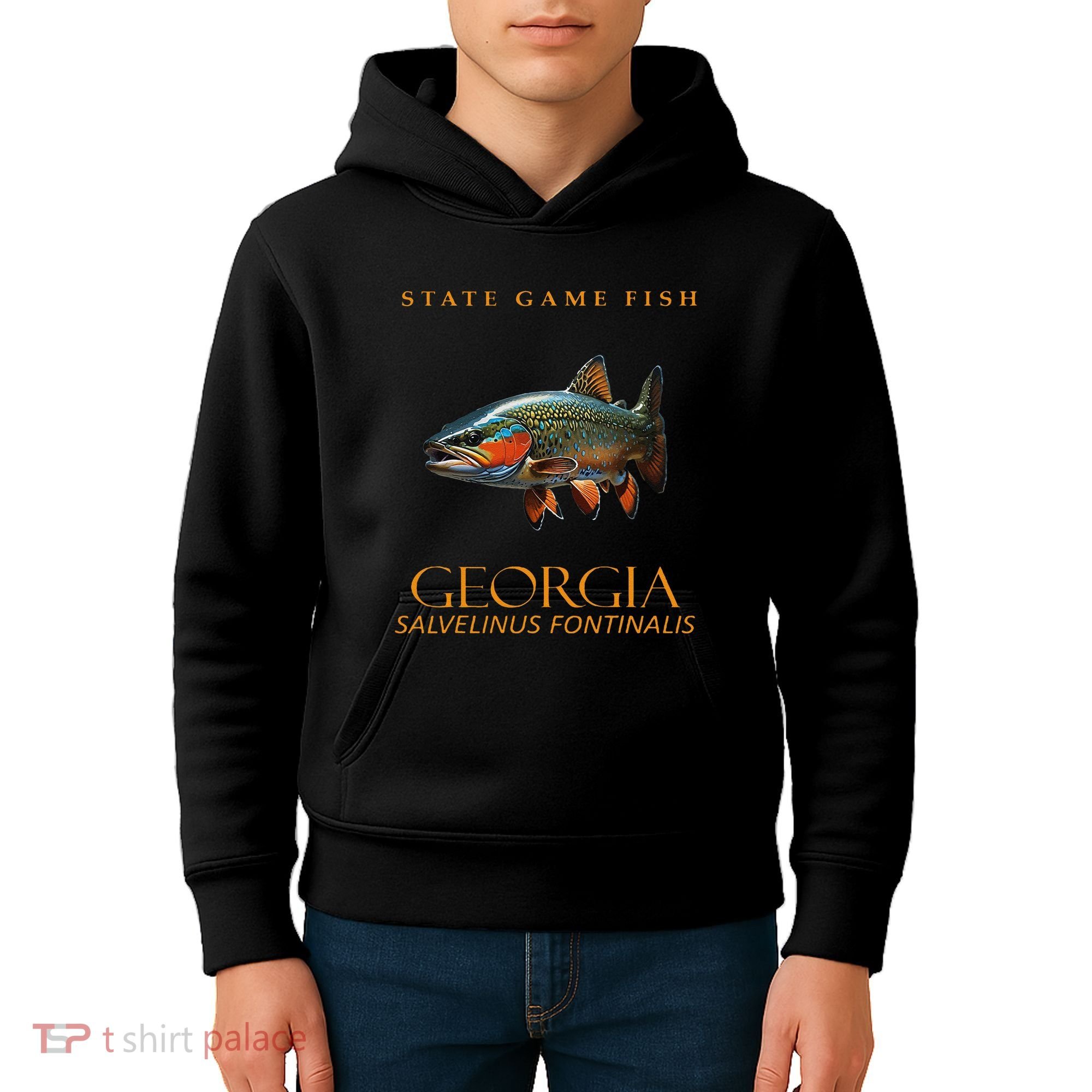 Georgia Territory Game Fish Southern Appalachian Brook Trout Kids Hoodie