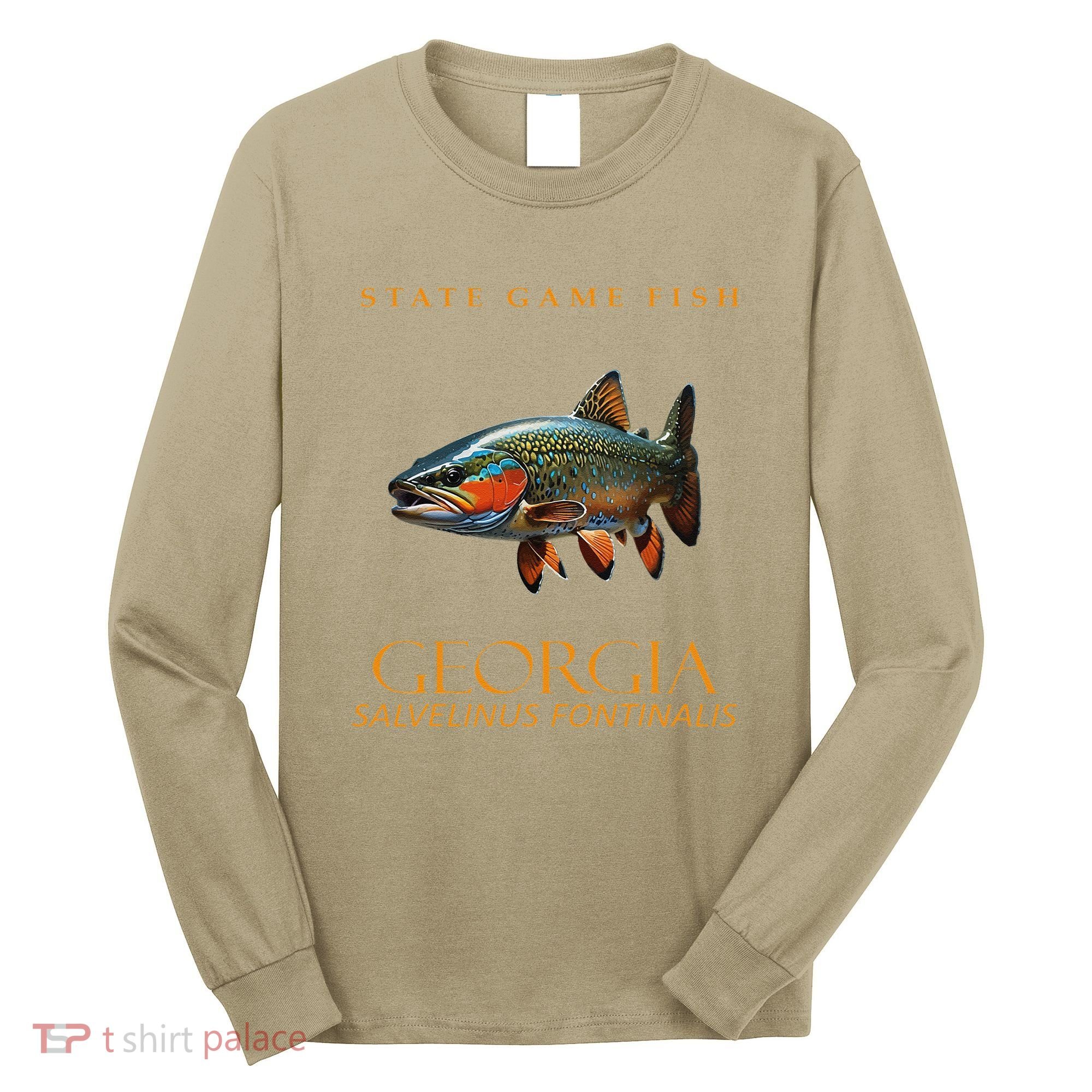 Georgia Territory Game Fish Southern Appalachian Brook Trout Long Sleeve Shirt