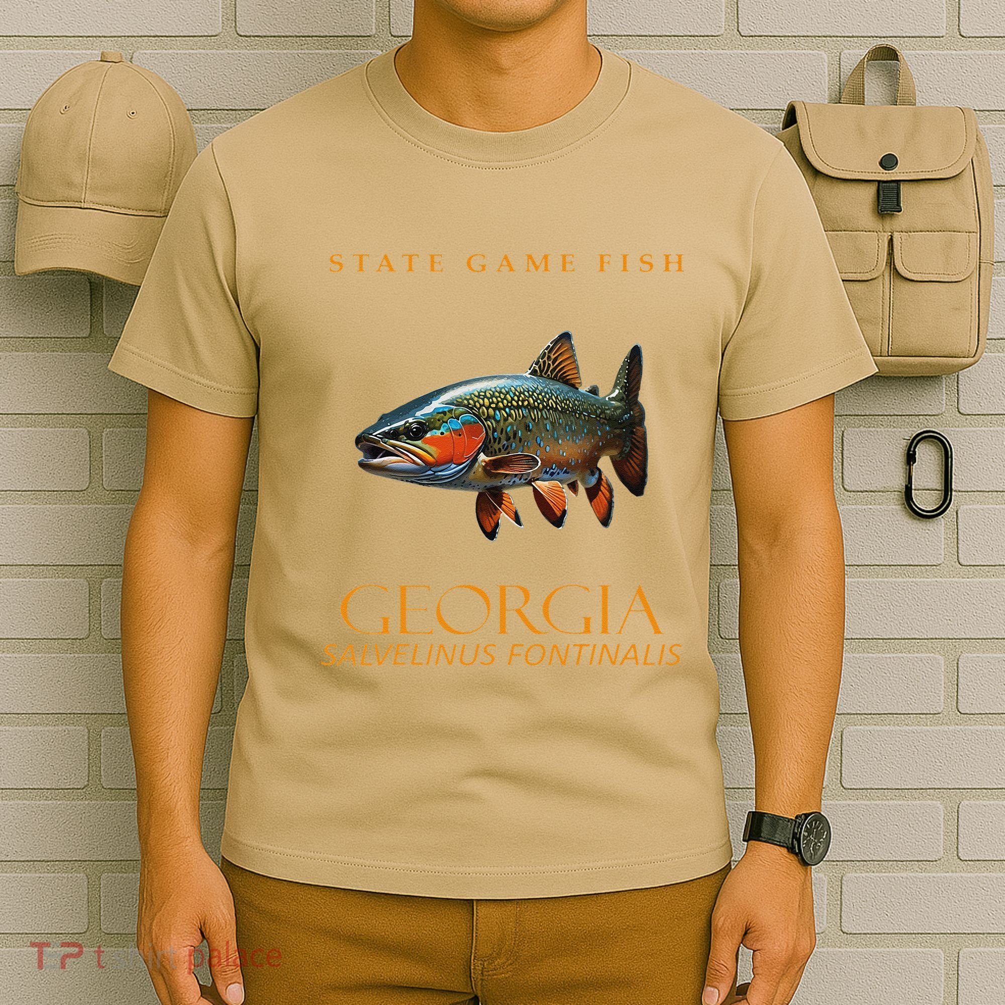 Georgia Territory Game Fish Southern Appalachian Brook Trout T-Shirt