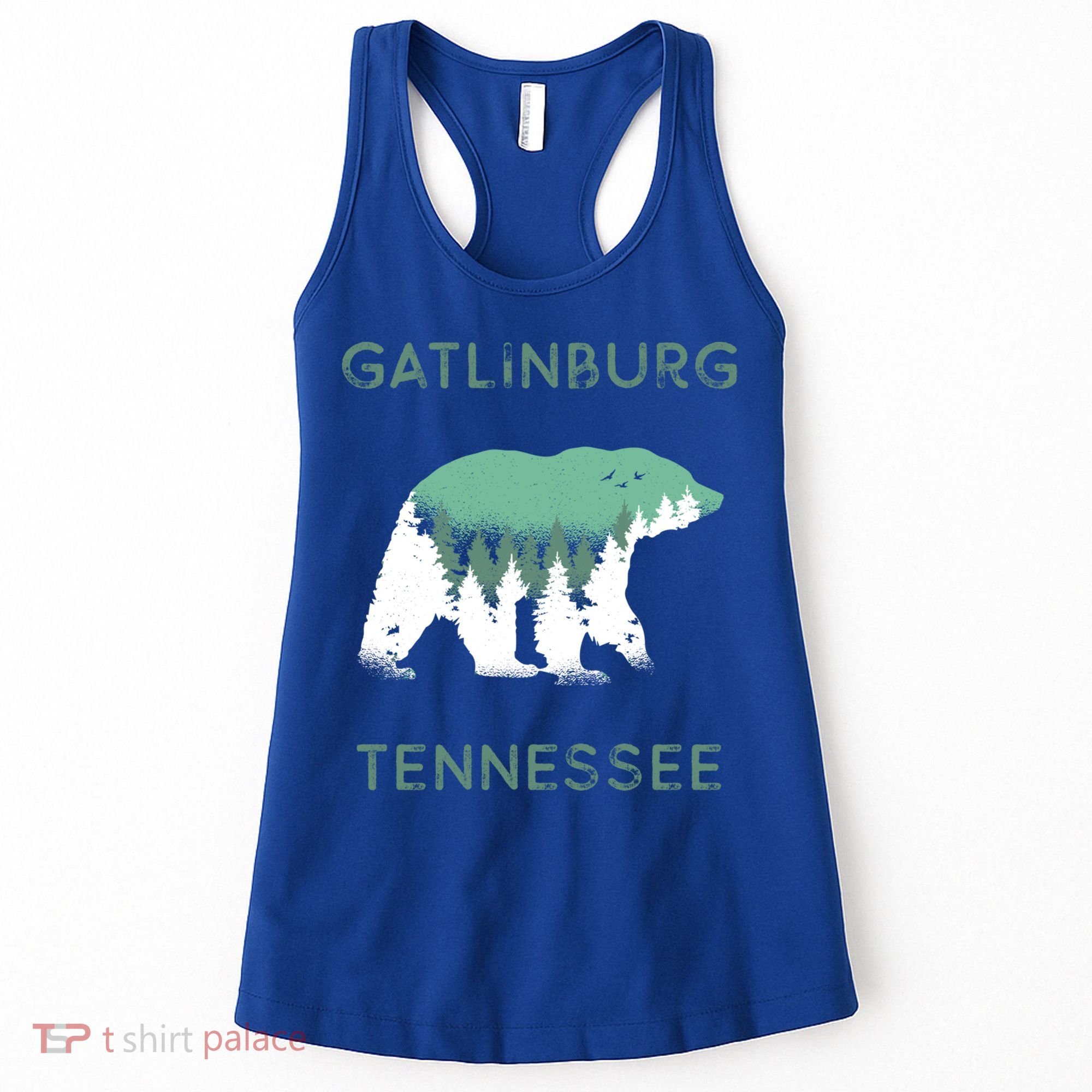 Gatlinburg Tennessee Great Smoky Mountains Bear Gift Women's Tank Top