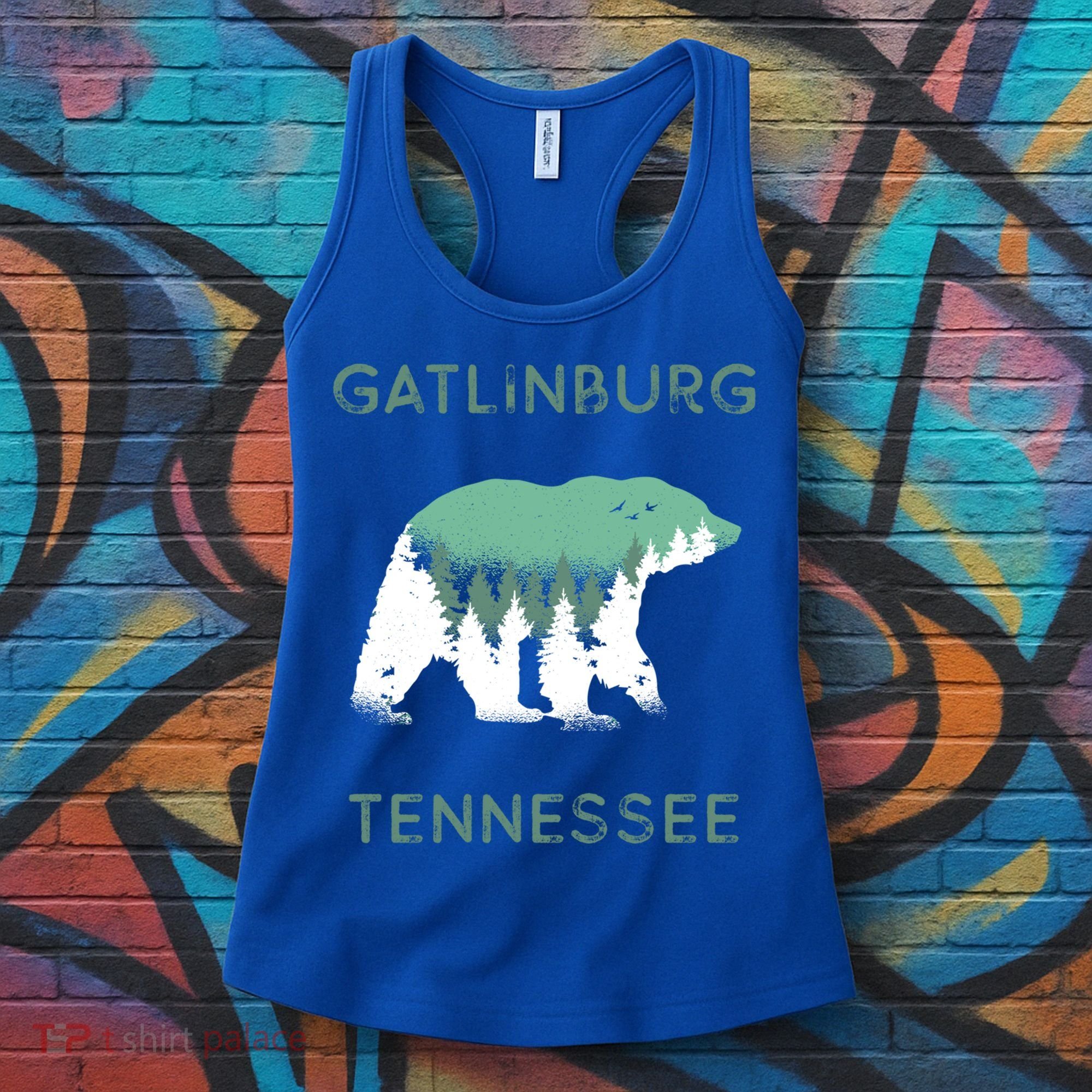 Gatlinburg Tennessee Great Smoky Mountains Bear Gift Women's Tank Top