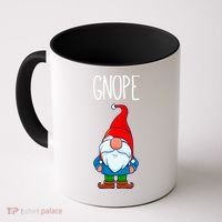 Gnope Tomte Garden Gnome Gift Funny Scandinavian Nope Meaningful Gift Coffee Mug thumb 0