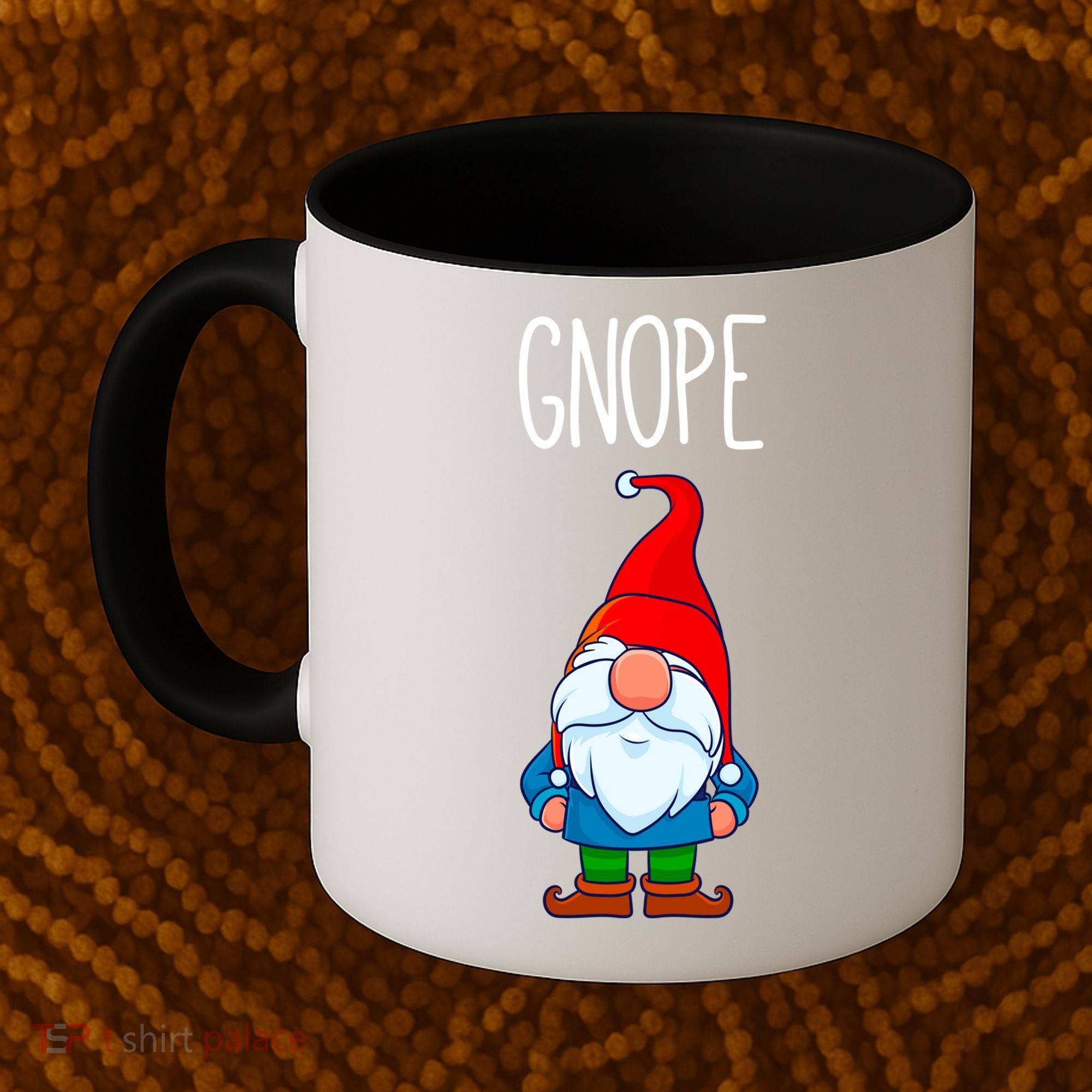 Gnope Tomte Garden Gnome Gift Funny Scandinavian Nope Meaningful Gift Coffee Mug