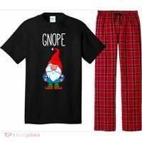 Gnope Tomte Garden Gnome Gift Funny Scandinavian Nope Meaningful Gift Pajama Set thumb 0