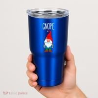 Gnope Tomte Garden Gnome Gift Funny Scandinavian Nope Meaningful Gift Tumbler thumb 2