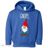 Gnope Tomte Garden Gnome Gift Funny Scandinavian Nope Meaningful Gift Toddler Hoodie thumb 0