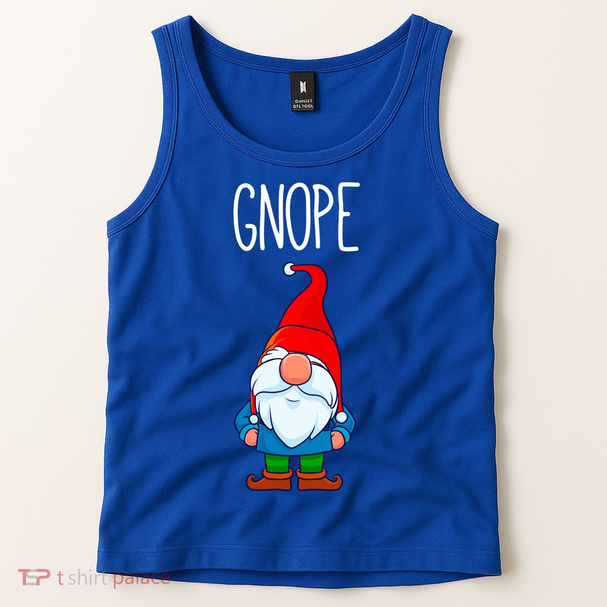 Gnope Tomte Garden Gnome Gift Funny Scandinavian Nope Meaningful Gift Tank Top