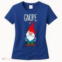 Gnope Tomte Garden Gnome Gift Funny Scandinavian Nope Meaningful Gift Women's T-Shirt thumb 0