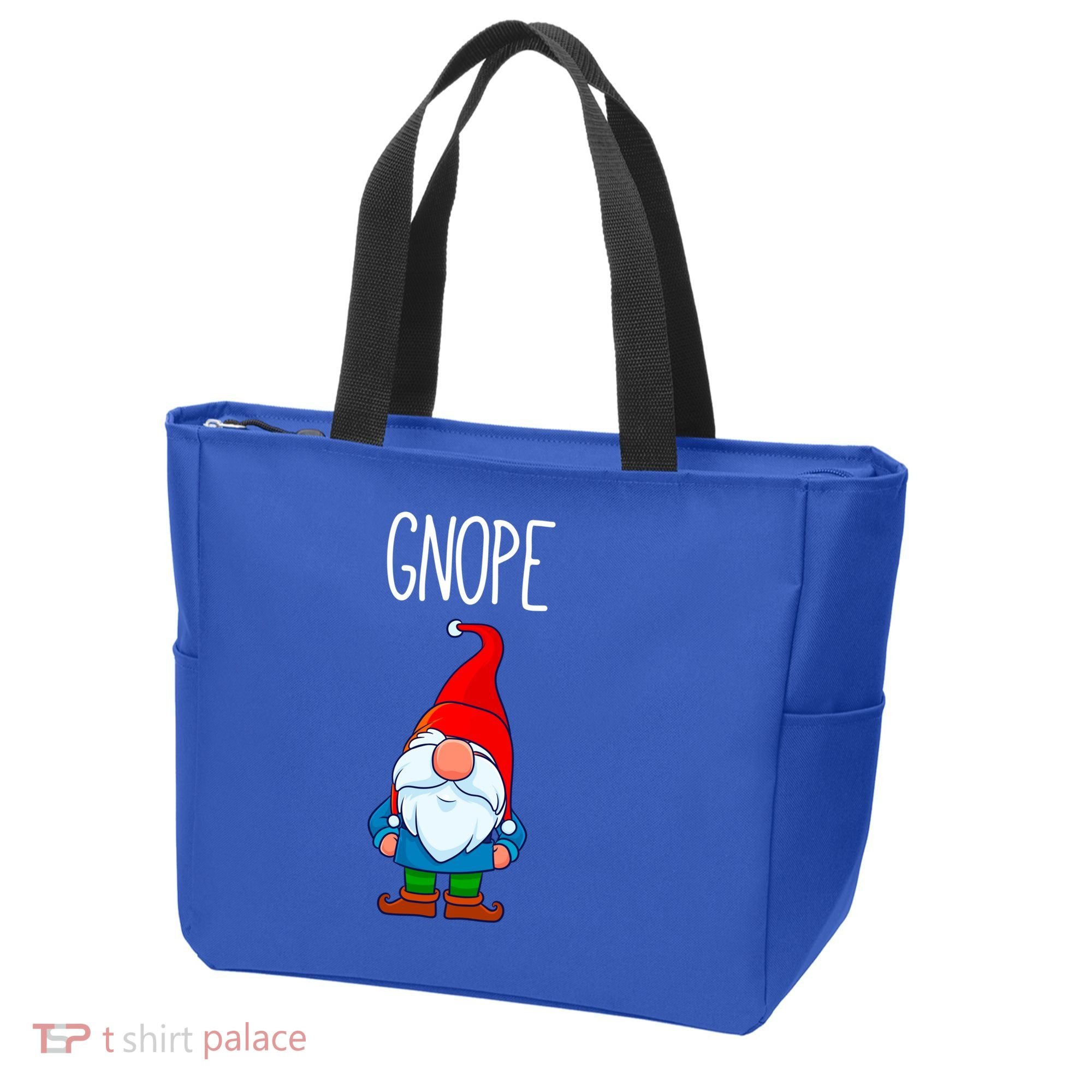 Gnope Tomte Garden Gnome Gift Funny Scandinavian Nope Meaningful Gift Tote Bag